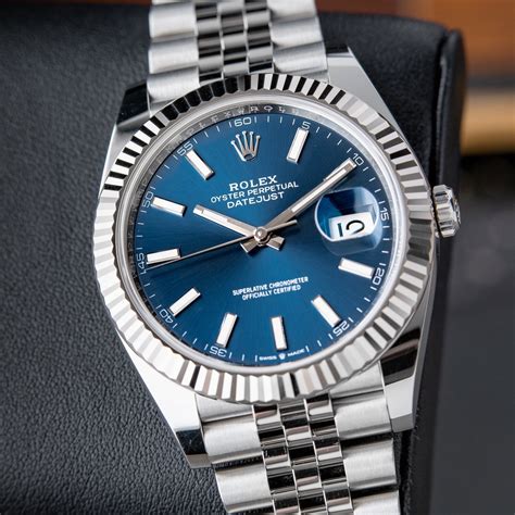 rolex with blue face|rolex datejust 41 blue face.